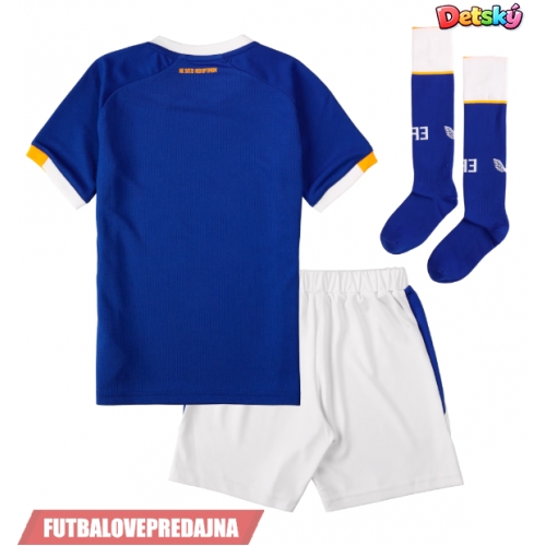 Lacne Dětský Futbalové dres Everton 2026-27 Krátky Rukáv - Domáci (+ trenírky)
